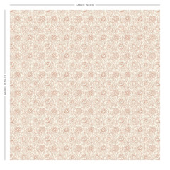 Lotus Bay Rose Printed Cotton Fabric