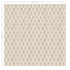 Marra Taupe Printed Cotton Fabric