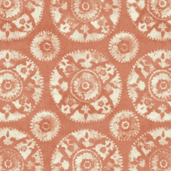 Nubra Apricot Printed Cotton Fabric