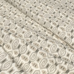 Fabric Odisha Graphite Print Wave