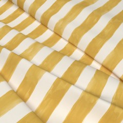 Fabric Tassa Grande Gold Print Wave