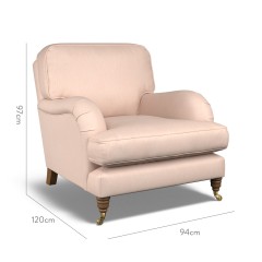 furniture bliss chair amina blush plain dimension