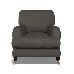 furniture bliss chair amina charcoal plain front