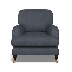 furniture bliss chair amina indigo plain front