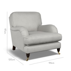 furniture bliss chair amina smoke plain dimension