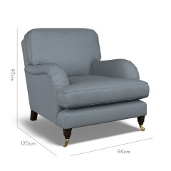 furniture bliss chair bisa denim plain dimension