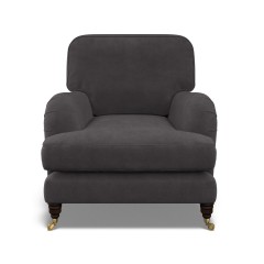 furniture bliss chair cosmos charcoal plain front