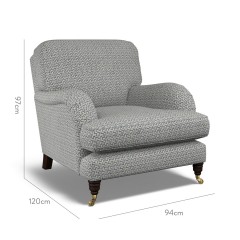 furniture bliss chair desta denim weave dimension
