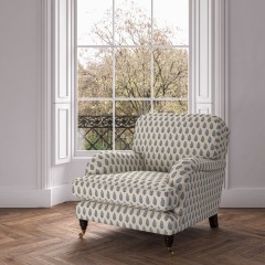 furniture bliss chair indira indigo print lifestyle