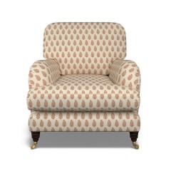 furniture bliss chair indira rust print front