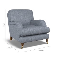 furniture bliss chair kalinda denim plain dimension