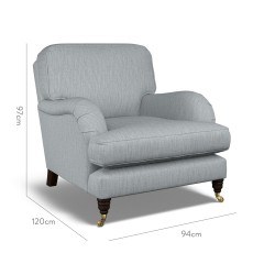 furniture bliss chair kalinda mineral plain dimension