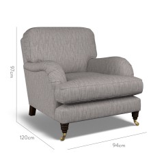 furniture bliss chair kalinda taupe plain dimension