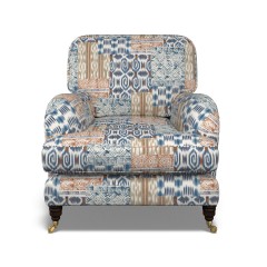 furniture bliss chair kantha indigo print front