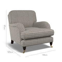 furniture bliss chair nala charcoal weave dimension