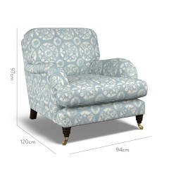 furniture bliss chair nubra denim print dimension