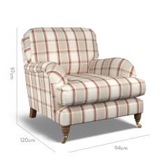 furniture bliss chair oba cinnabar weave dimension