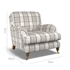 furniture bliss chair oba denim weave dimension