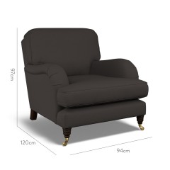 furniture bliss chair shani charcoal plain dimension