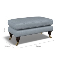 furniture bliss footstool amina denim plain dimension