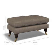 furniture bliss footstool amina espresso plain dimension