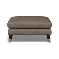 furniture bliss footstool amina espresso plain front