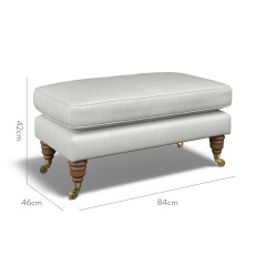 furniture bliss footstool amina mineral plain dimension