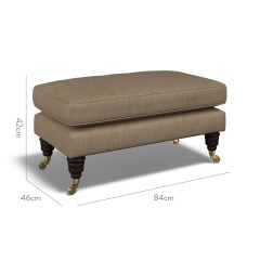 furniture bliss footstool amina mocha plain dimension