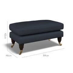 furniture bliss footstool bisa indigo plain dimension