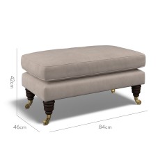furniture bliss footstool cosmos clay plain dimension