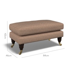 furniture bliss footstool jina cinnabar weave dimension
