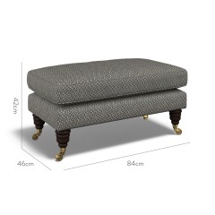 furniture bliss footstool jina indigo weave dimension