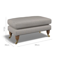 furniture bliss footstool jovita indigo weave dimension