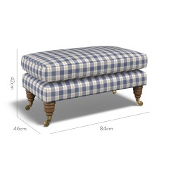 furniture bliss footstool kali indigo weave dimension