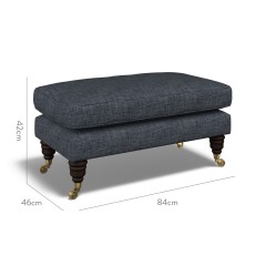 furniture bliss footstool kalinda indigo plain dimension