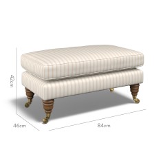 furniture bliss footstool malika blush weave dimension