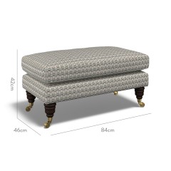 furniture bliss footstool nala aqua weave dimension