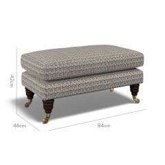 furniture bliss footstool nala charcoal weave dimension