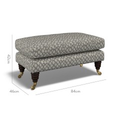 furniture bliss footstool nia charcoal weave dimension