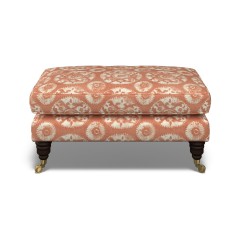 furniture bliss footstool nubra apricot print front