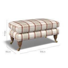 furniture bliss footstool oba cinnabar weave dimension