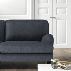 furniture bliss medium sofa amina indigo plain lifestyle