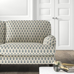 furniture bliss medium sofa indira indigo print lifestyle