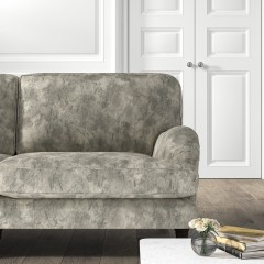 furniture bliss medium sofa namatha charcoal print lifestyle