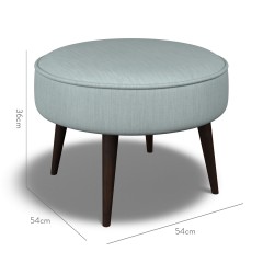 furniture brancaster footstool amina azure plain dimension
