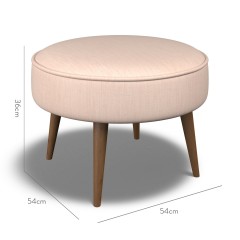 furniture brancaster footstool amina blush plain dimension