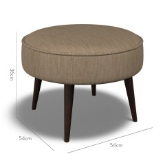 furniture brancaster footstool amina mocha plain dimension