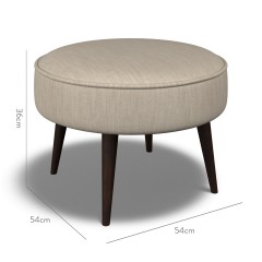 furniture brancaster footstool amina taupe plain dimension