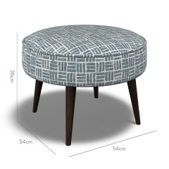 furniture brancaster footstool atlas denim print dimension