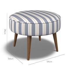 furniture brancaster footstool fayola indigo weave dimension
